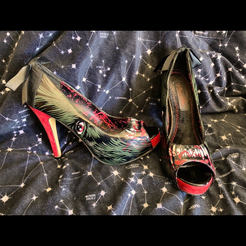 Woman’s gothic high heels